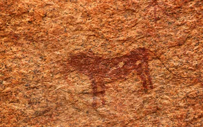 Spitzkoppe bushman paintings Namibia